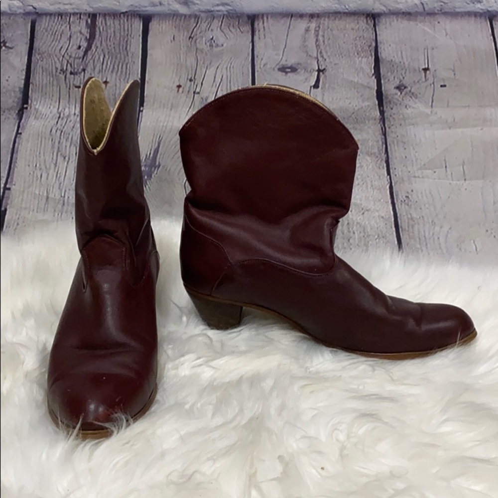 Vintage Capezio Oxblood Western Style Boots